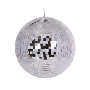 Silver Disco Bauble - 30cm - My Christmas