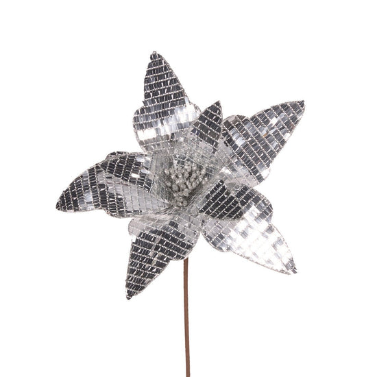 Silver Disco Poinsettia - My Christmas
