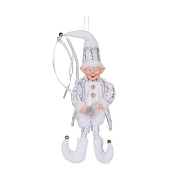 Silver Fabric Elf - 40cm - My Christmas
