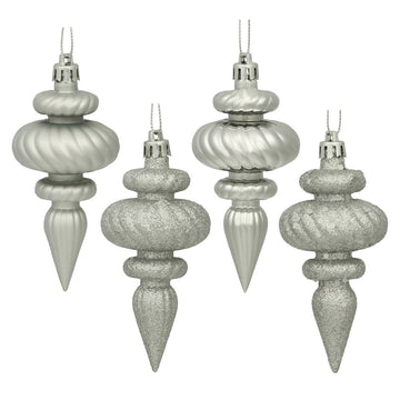 Silver Finial Ornament - Box of 8 - My Christmas