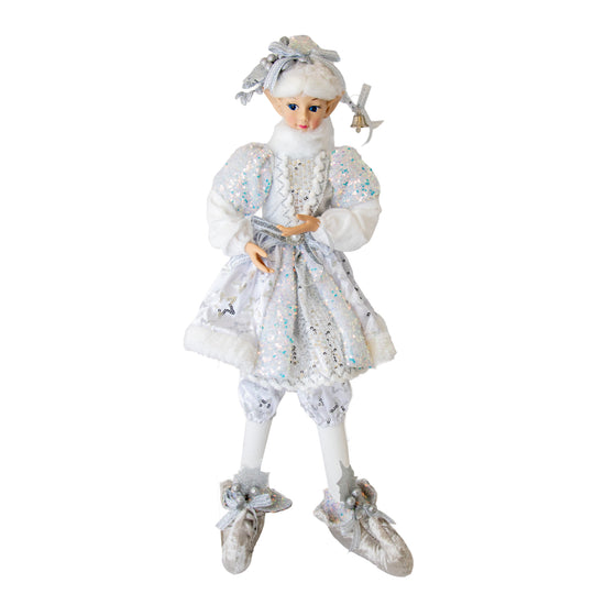 Silver Girl Elf - Large - My Christmas