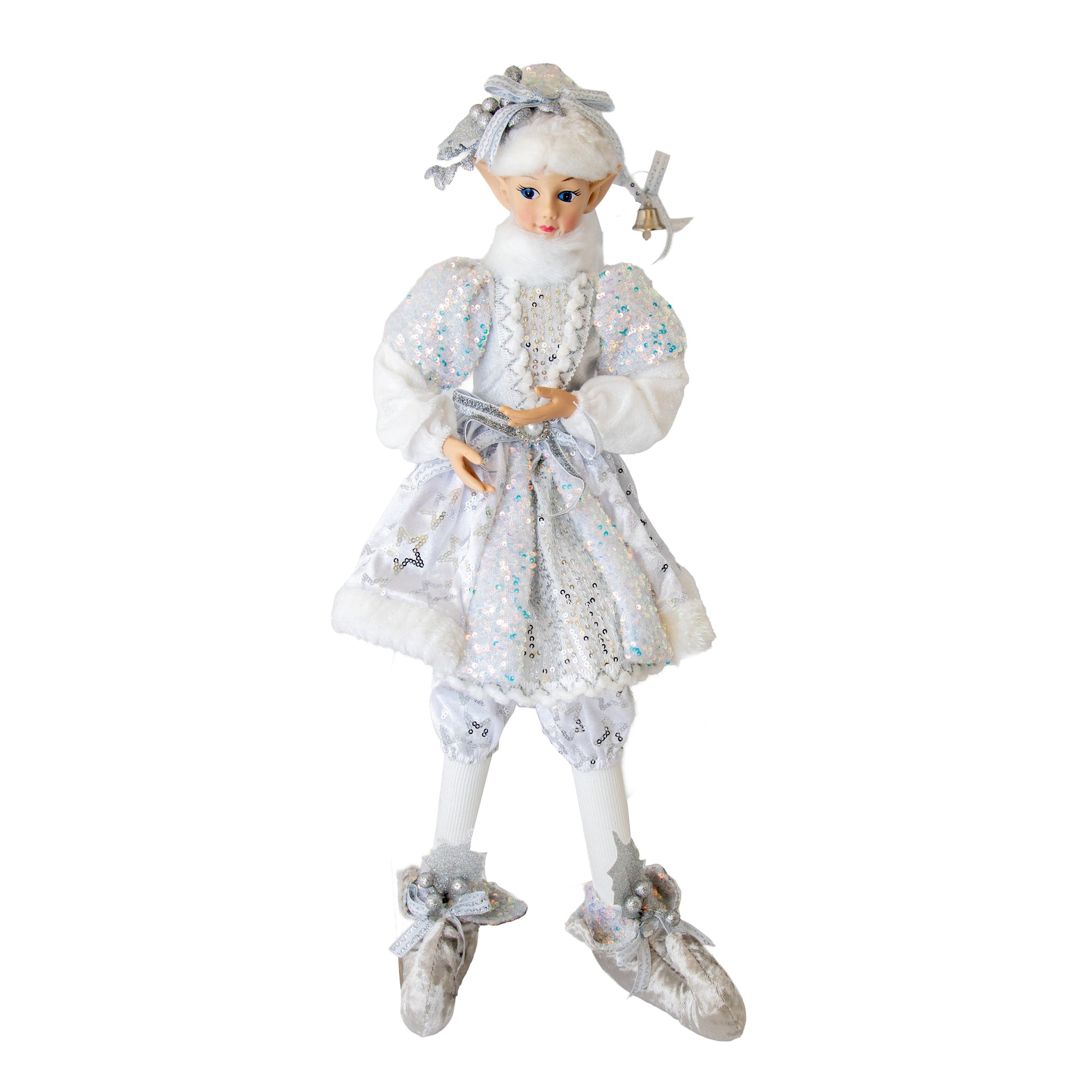 Silver Girl Elf - Large - My Christmas