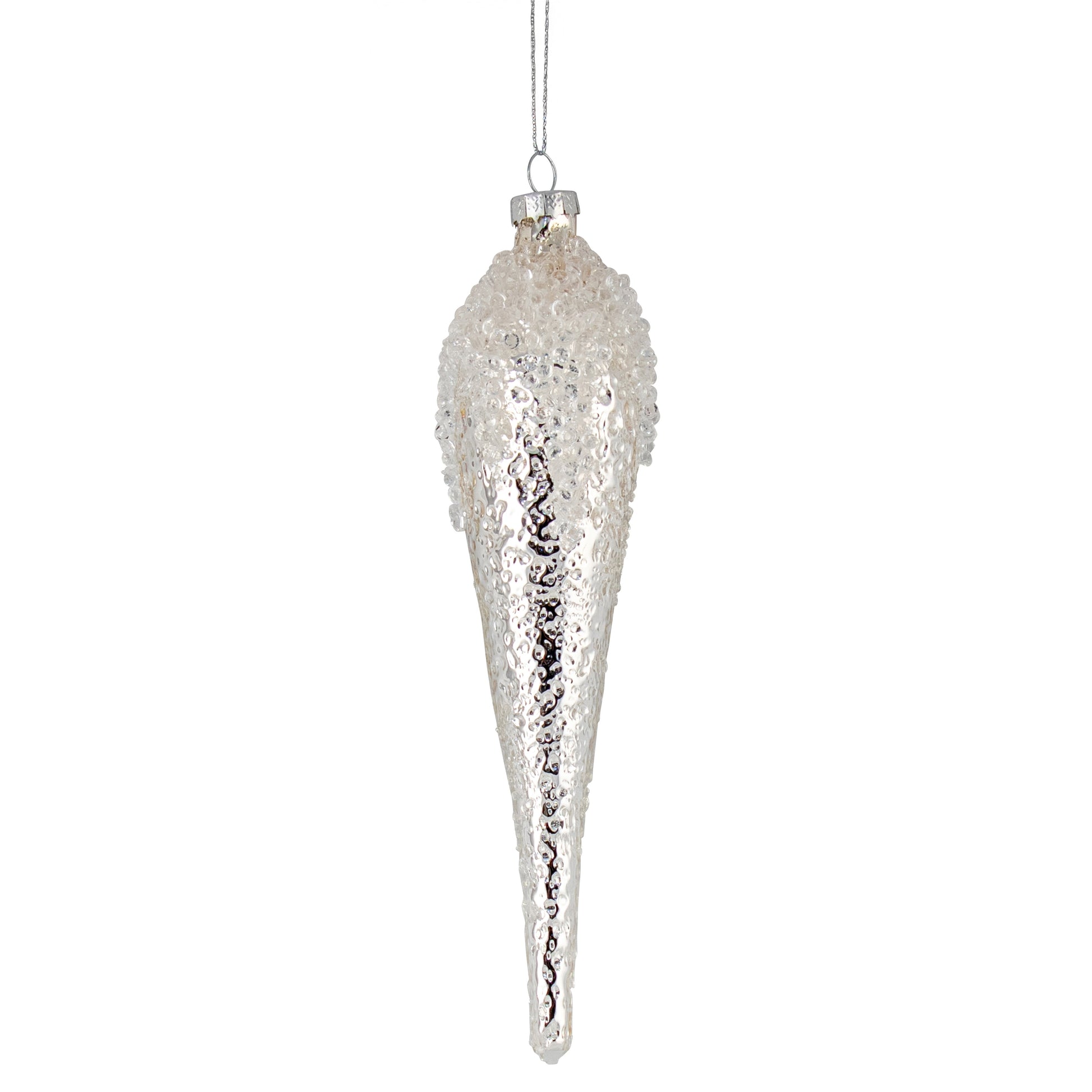 Silver Pearl Icicle Ornament - My Christmas