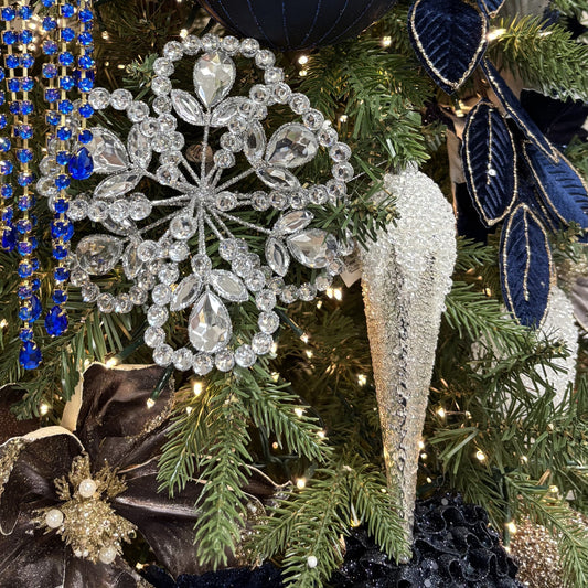 Silver Pearl Icicle Ornament - My Christmas