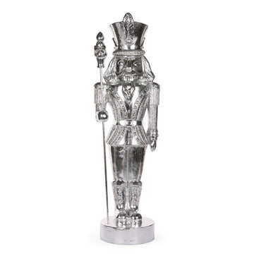 Silver Soldier with LED Staff - 123cm - My Christmas