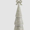 Silver Tiffany Bugle Bead Tiered Cone Tree - Large - My Christmas
