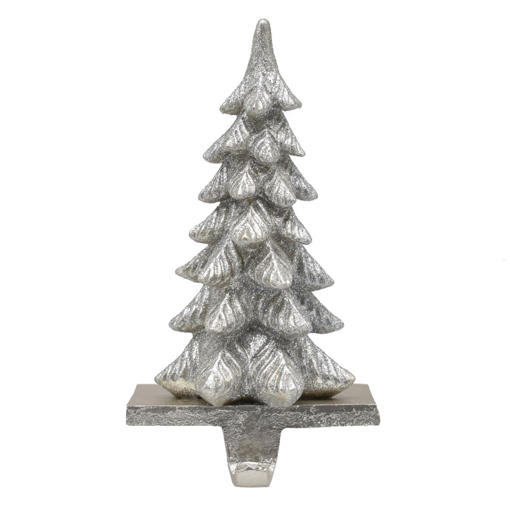 Silver Tree Stocking Holder - My Christmas