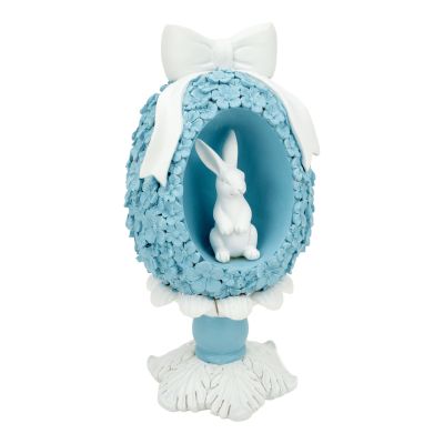Skye Blue Bunny in Floral Egg - My Christmas