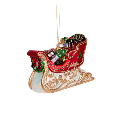 Sleigh Glass Ornament - My Christmas