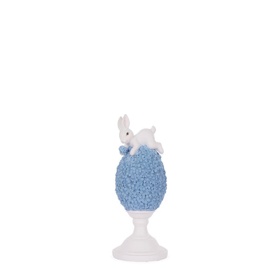 Small Blue Lapin Egg Finial - My Christmas