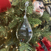 Smokey Grey Crystal Drop Ornament - My Christmas