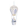 Snowy Blue Santa In Hot Air Balloon - My Christmas