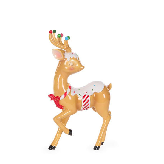 Standing Retro Candy Deer - My Christmas