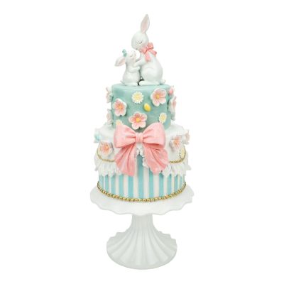 Sweet 2 Tier Bunny Love Cake - 45cm - My Christmas