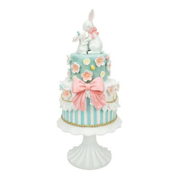 Sweet 2 Tier Bunny Love Cake - 45cm - My Christmas