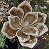 Tan Rope Edge Magnolia with Clip - My Christmas