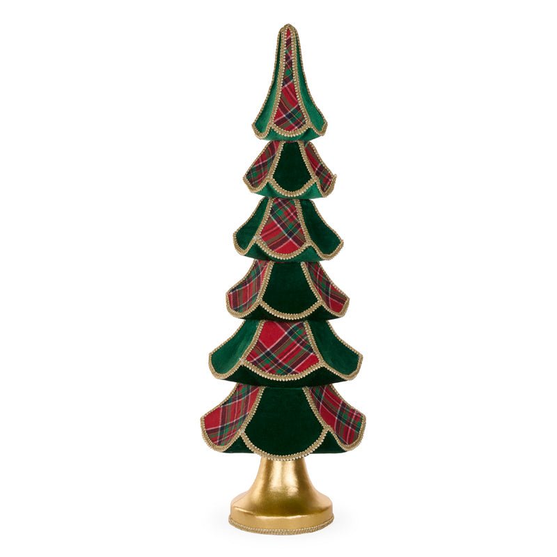 Tartan Layered Tree - 90cm - My Christmas