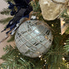 Tartan Pewter Glass Bauble - My Christmas