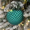 Teal Durian Bauble - 10cm - My Christmas