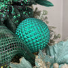 Teal Durian Bauble - 10cm - My Christmas