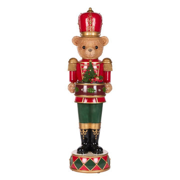 Teddy Bear Nutcracker with Music Box - My Christmas