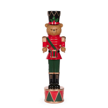 Teddy Bear Soldier with Drum - 55cm - My Christmas