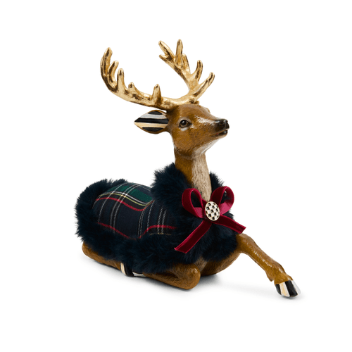 Timeless Tartan Resting Deer - My Christmas