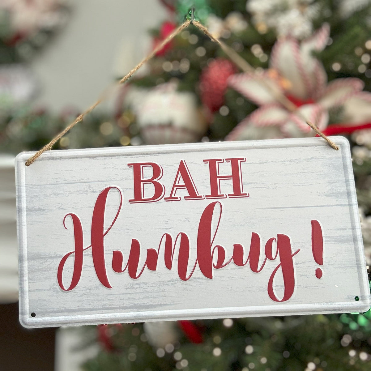 Tin Bah Humbug! Sign - My Christmas