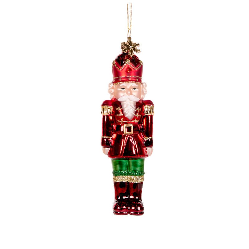 Traditional Nutcracker Glass Ornament - My Christmas