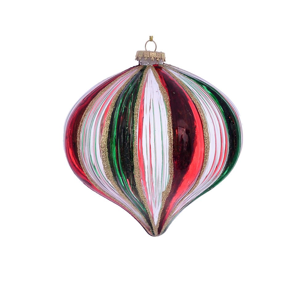 Traditional Stripe Onion - 15cm - My Christmas