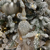 Transparent Gold Trim Finial - My Christmas