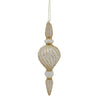 Transparent Gold Trim Finial - My Christmas