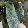 Transparent Smoky Green Glass Ornament - My Christmas