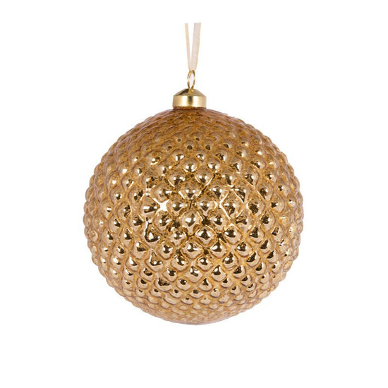 Transparent Smoky Stud Bauble - My Christmas