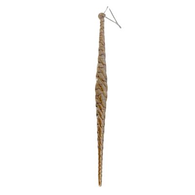 Twisted Amber Icicle - 23cm - My Christmas