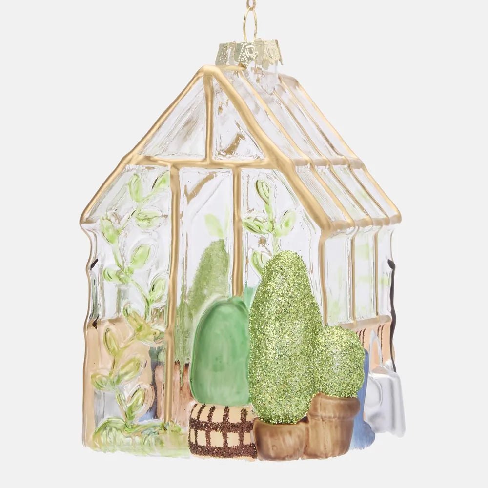 Vintage Green House Ornament - My Christmas