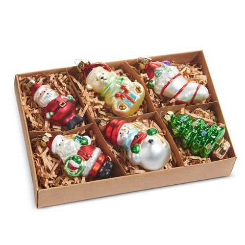 Vintage Icon Ornaments - 8cm - Box of 6 - My Christmas
