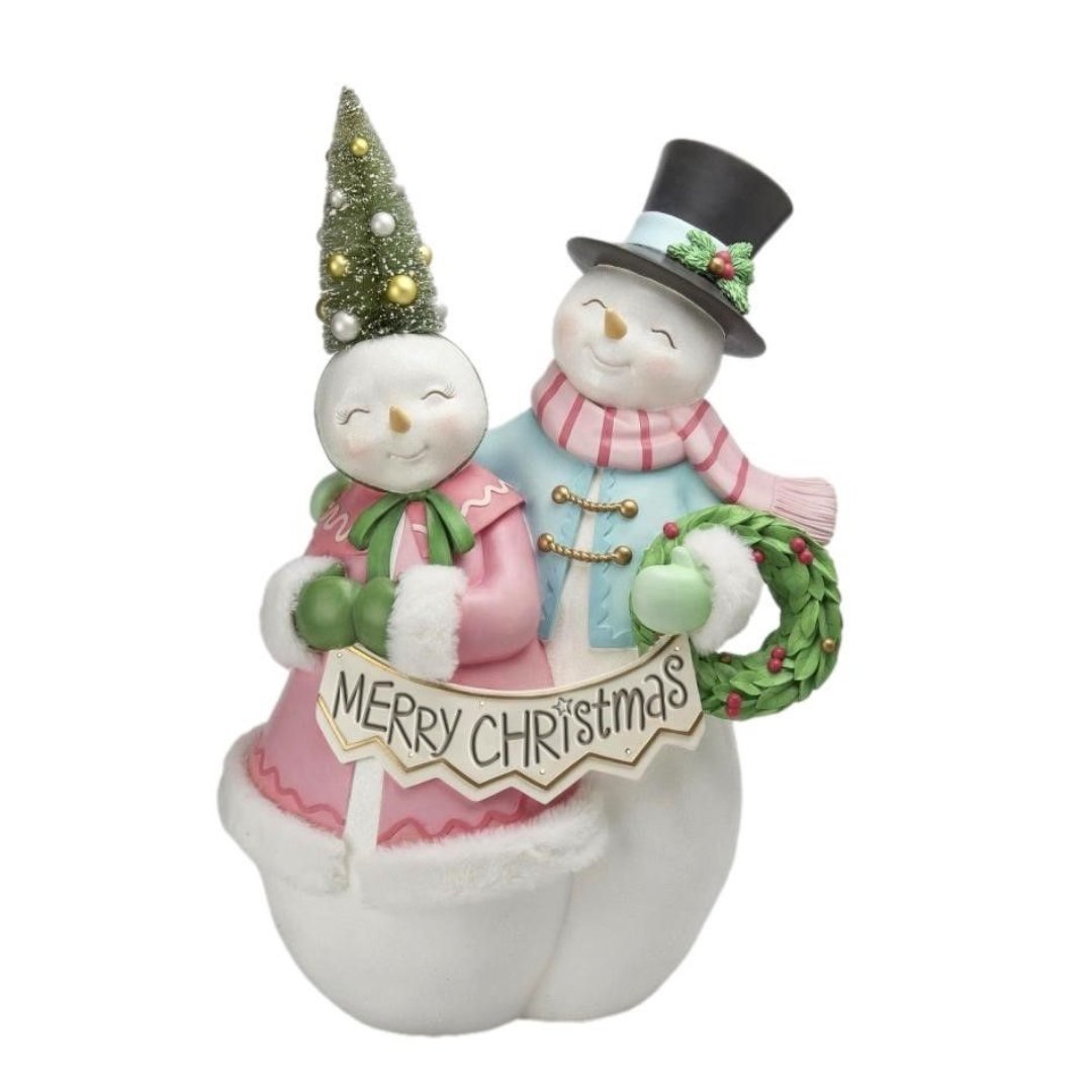 Vintage Snowman Couple - My Christmas