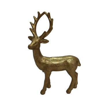 Vintage Standing Gold Deer - My Christmas
