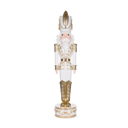White and Gold Jewel Nutcracker - My Christmas