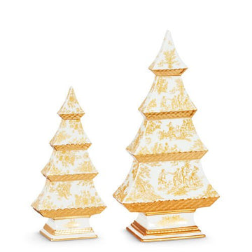 White and Gold Trees - Set of 2 - My Christmas