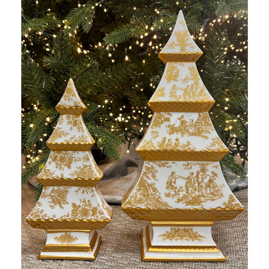 White and Gold Trees - Set of 2 - My Christmas