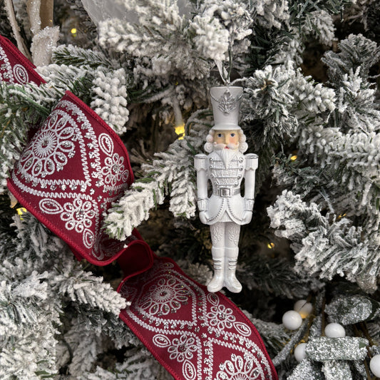White and Silver Nutcracker Ornament - My Christmas