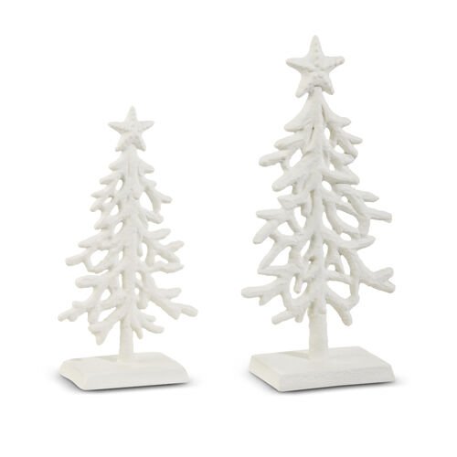 White Coral Trees - Set of 2 - My Christmas