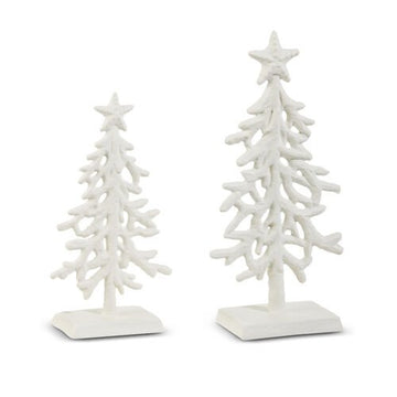 White Coral Trees - Set of 2 - My Christmas