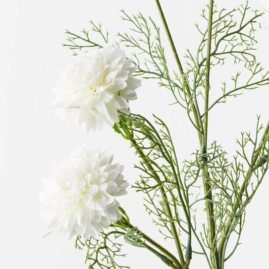 White Cornflower Spray - My Christmas