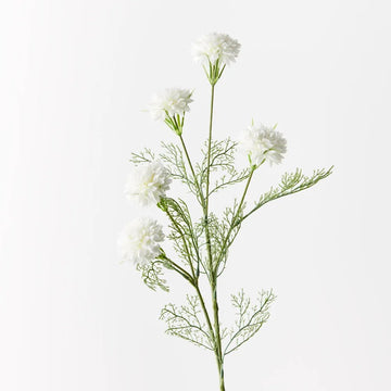 White Cornflower Spray - My Christmas