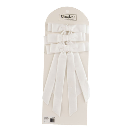 White Double Bow - Set of 3 - My Christmas