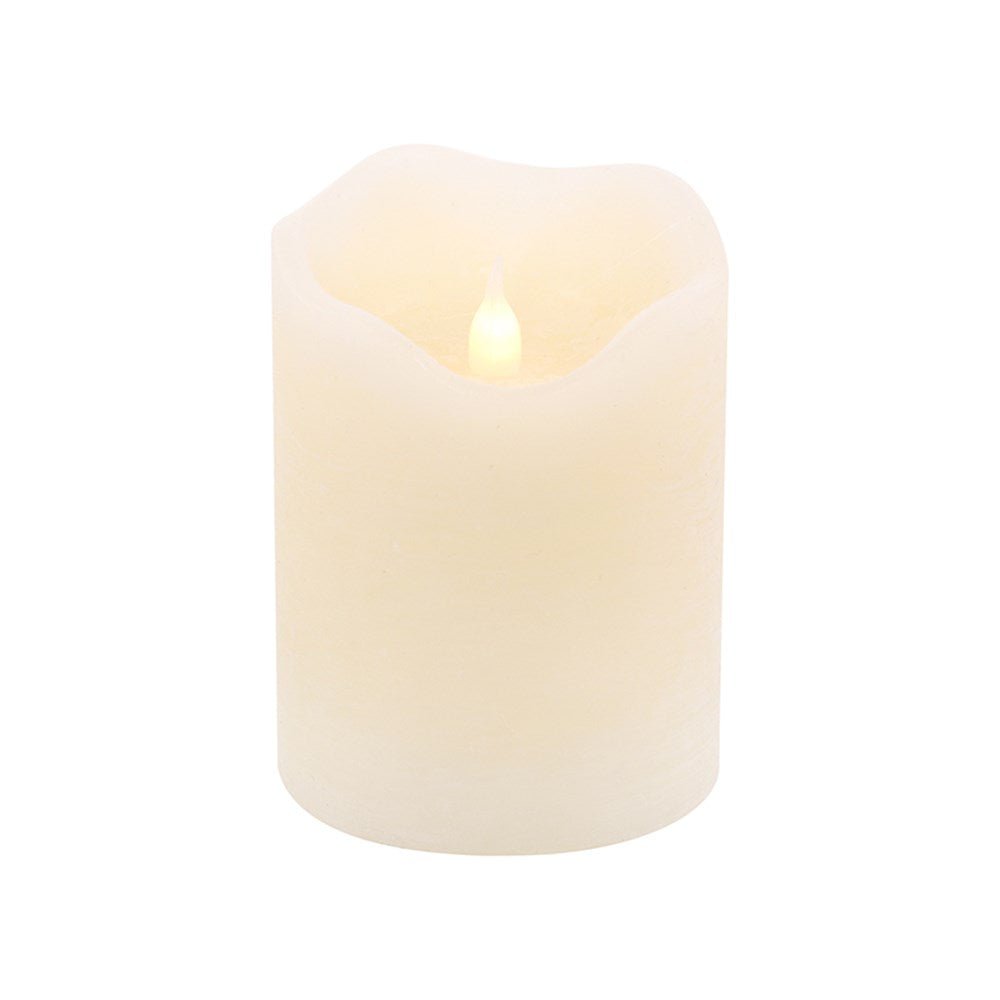 White Flameless LED Candle - Small - My Christmas