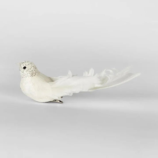 White Flutter Clip on Bird - Set of 6 - My Christmas